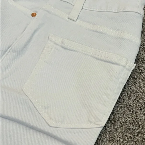 NWT Anthropologie PAIGE Anessa High Rise Wide Leg Ankle Jeans Size 23 White - Picture 10 of 16